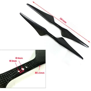 1Pair 1555 15X5.5" Carbon Fiber Propeller For RC CW/CCW Fit Multi-copter New Hot - Picture 1 of 8