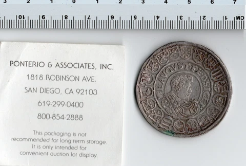 Germany Saxony Johann George and August AR Taler 1612 Coin Cover
