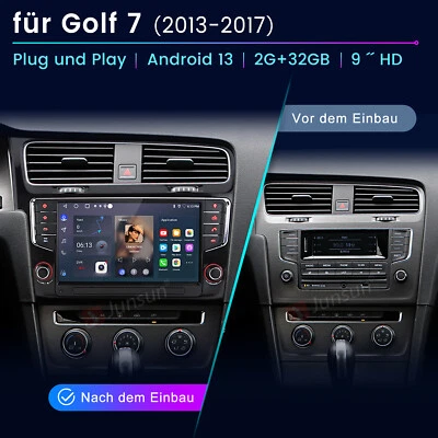 Android 13 Autoradio Carplay Für VW Golf VII MK7 2013-2020 GPS Navi DAB+ SWC BT - Bild 1 von 4