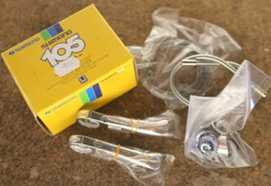 Vintage NEW Shimano 105 Golden Arrow SL-A105 frame downtube shifters shifter set - Picture 1 of 4