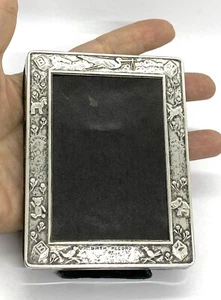 Vintage Gorham E.P. Birth Record Of Silver plated Picture Frame 4.1/4 X 3.1/4” - Picture 1 of 12