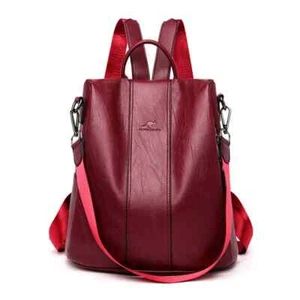 Echtleder Damen weicher Rucksack Damen Anti-Diebstahl Schultertasche Reise Arbeit - Bild 1 von 30