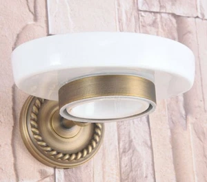 Vintage Antique Brass Wall Mounted Bathroom Soap Dish Holders Gba260 - Picture 1 of 7