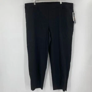 Zac & Rachel The Ultimate Fit Pull On Stretch Straight Pants Black Sz 24 NEW - Picture 1 of 12