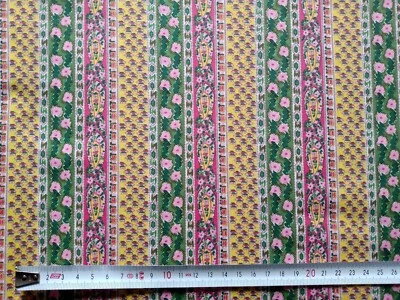 Prospect Stripe C -flowers & Paisley  Liberty Tana Lawn cotton approx 67 x 18 cm - Image 1 of 3