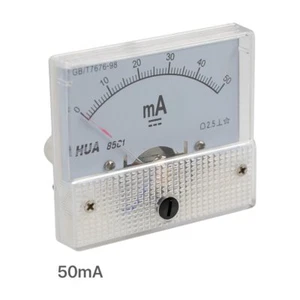 50mA Current Ammeter Analog Amp Panel Meter for Laser Engraving Cutting Machine - Picture 1 of 6
