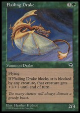 Magic the Gathering MTG Flailing Drake (227) Tempest   NM