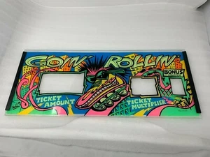 Baytek Goin Rollin' arcade redemption game - Marquee Sign Plexiglass Art Artwork - Picture 1 of 5