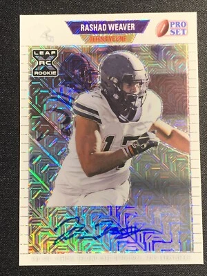 2021 Leaf Pro Set Metal - 1989 White Mojo XRC Rashad Weaver Auto /2 Titans - Image 1 of 3
