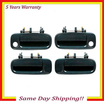 Outside Door Handle 4PCS For 1992-1996 Toyota Camry Dark Green 6M1 Front & Rear - Image 1 of 4