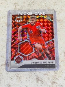 FREDRIK MIDTSJO ~ 2021-22 Mosaic FIFA World Cup RC #60 Reactive Red Prizm PWE - Picture 1 of 3