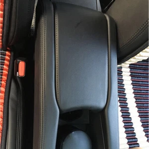 Real Leather Black Car Armrest Box Case Repalcement For Civic 10th Waterproof CC - Picture 1 of 11