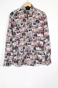 Camisa Para Hombres Claudio Couture Lugli James Dean Estampado Completo Talla Grande - Imagen 1 de 11