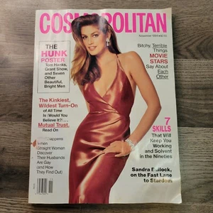 COSMOPOLITAN Magazine NOVEMBER 1994 CINDY CRAWFORD THE HUNK POSTER! Bullock - Bild 1 von 5