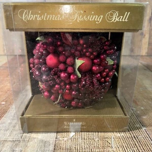 Vintage Waterford Red Pepper Berry Kissing Ball; In Original Box - Picture 1 of 11