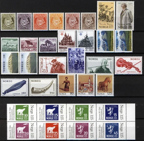 Norway 1978, NK 806-837 Full year MNH, Mi 758-789 Cover