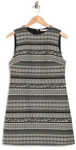 alice + olivia Women's Black/White Size 10 Coley Crew Neck Tank Dress NWT! - Picture 1 of 3