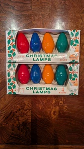 8 NOS Northern Lights C-7 Christmas Lamps In Multi-colors & Sleeves   All Tested - Picture 1 of 5