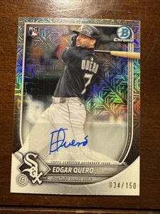 2025 Bowman Chrome Mojo RC Auto Edgar Quero 34/150 White Sox - Bild 1 von 7