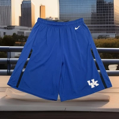 Nike Kentucky Wildcats XL Dri Fit Authentic Blue White Basketball Shorts BBN - Image 1 of 4