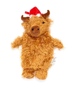 Highland Cow -  1L Hot Water Bottle with Plush Cover - Brand New - Picture 1 of 3