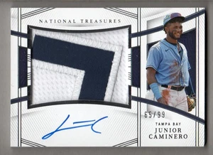 2023 Panini National Treasures Baseball #149 Junior Caminero Auto /99 - Picture 1 of 2
