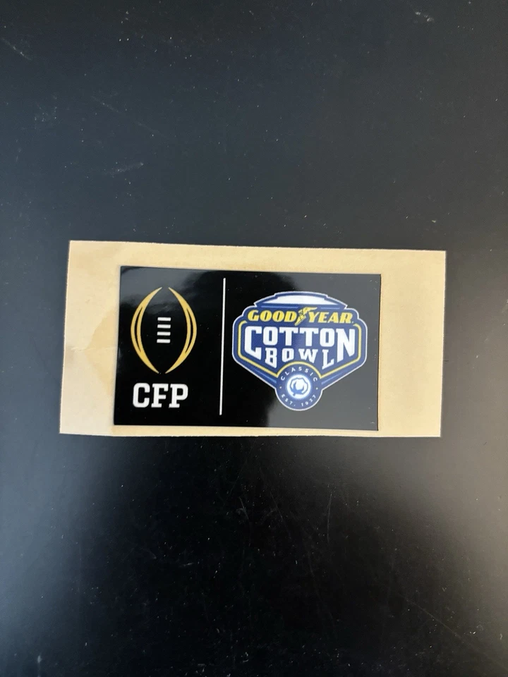 2025 CFP Cotton Bowl Decal For Full Size Football Helmet 20mil - Image 1 of 1