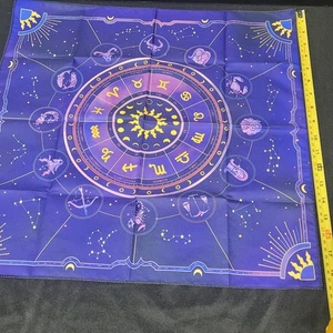 Zodiac Themed 19"x19" Tarot/Alter Cloth - Picture 1 of 2