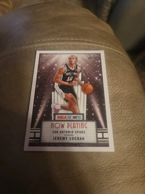 Jeremy Sochan Now Playing insert #9 Panini NBA Hoops 2023 San Antonio Spurs - Image 1 of 2