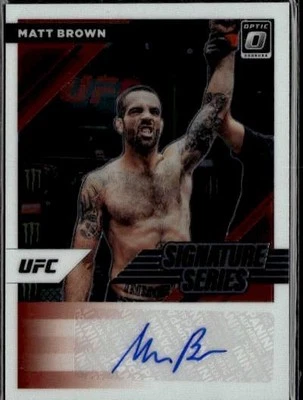 2022 Donruss Optic UFC #SS-MBR Matt Brown Signature Series auto - Image 1 of 2