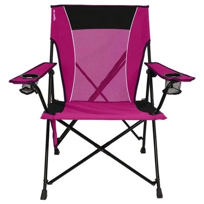Silla de Camping Plegable Rosa Resistente 300lb Doble Bloqueo Portavasos Portátil Foto 1 de 3