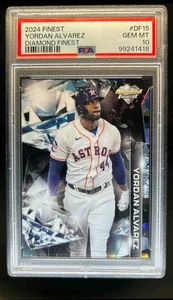 2024 Topps Finest Yordan Alvarez Diamond #DF-15 Astros PSA 10 - Picture 1 of 2