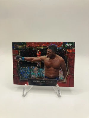 2023 Panini Select UFC - Octagonside Alonzo Menifield #282 Red Disco Prizm /99 - Image 1 of 2