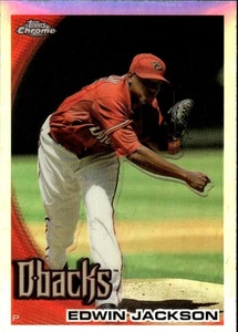 2010 Topps Chrome Refractors #76 Edwin Jackson Arizona Diamondbacks - Picture 1 of 2