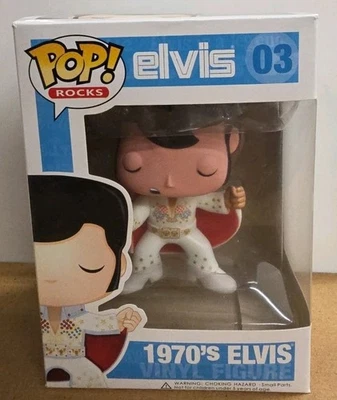 Elvis Presley 03 - Rare 1970s (Funko Pop! ROCKS) Vinyl/ Light Shelfwear/ SEE PIX - Image 1 of 4