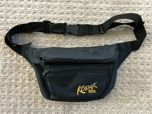 Vintage Eastman Kodak Film Black Fanny Pack Travel Sport  - Picture 1 of 2