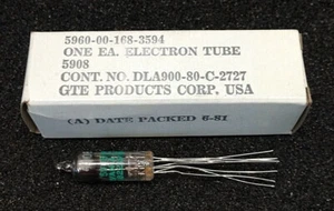 SYLVANIA JAN5908 MILSPEC VINTAGE ELECTRON TUBE 5908 ETC - Picture 1 of 8