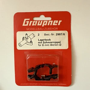 GRAUPNER 2997/6 LAGERSTÜTZE MIT SCHMIERNIPPEL NEU ALTER BESTAND - Bild 1 von 2