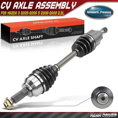 Front Left Side CV Axle Assembly for Mazda 3 2005-2006 5 2006-2008 L4 2.3L Auto Foto 1 de 4