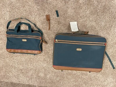 Bolsa de viaje Jaguar Hunter 1980 vintage verde equipaje maleta de mano Foto 1 de 4