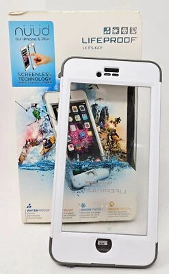 Funda Impermeable LifeProof Nuud para Apple iPhone 6 Plus, Blanco Avalancha Foto 1 de 4