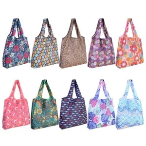 10 Pack Reusable Grocery Shopping Bags Foldable Shopping Bags Grocery Tote With - Picture 1 of 7