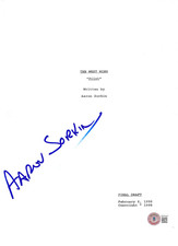 AARON SORKIN SIGNED THE WEST WING PILOT EPISODE SCRIPT WRITER B BECKETT BAS COA AARON SORKIN SIGNED THE WEST WING PILOT EPISODE SCRIPT WRITER B BECKETT BAS COA