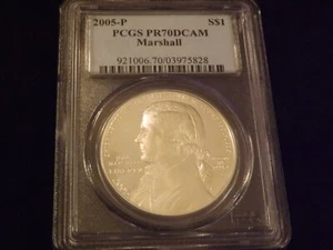 2005-P   $1      MARSHALL         PGS  PR  70 DCAM - Picture 1 of 2