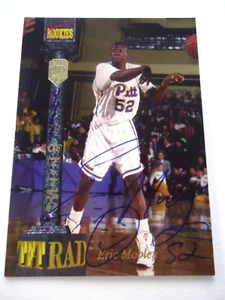 Tarjeta de baloncesto autografiada por Eric Mobley - 1994 Signature RC - Pittsburgh - Tetrad - Imagen 1 de 2
