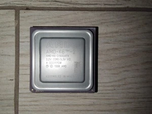CPU AMD-K6-2/500AFX 500MHz/32KB/100MHz Sockel / Socket 7 CPU Processor 32Bit - Foto 1 di 3