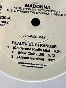 MADONNA ADVANCE BEAUTIFUL STRANGER PROMO VINYL RADIO CLUB LP EDIT AUSTIN POWERS - Picture 1 of 8