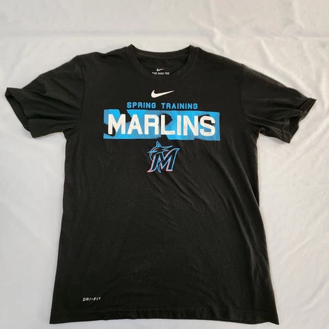 Miami Marlins Spring Training Black Nike T-Shirt Men's M (bin33) Cover