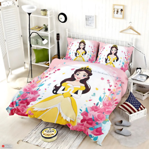 Disney Princess Belle for Kids Girls & Teens Quilt Duvet Cover Set Kids