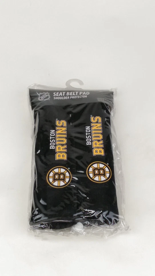 Almohadillas para cinturón de seguridad para camión con licencia almohadillas para hombros cubiertas NHL Boston Bruins Foto 1 de 4